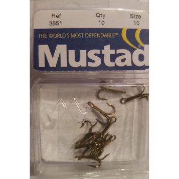 Mustad treble hook size 14